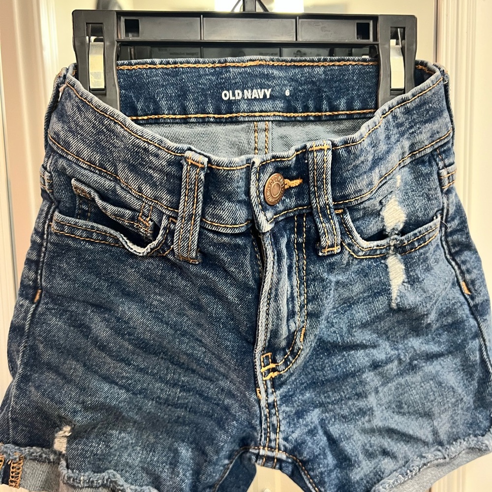Old Navy Girls Denim Shorts Size 6